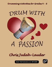 book cover - drum with a passion